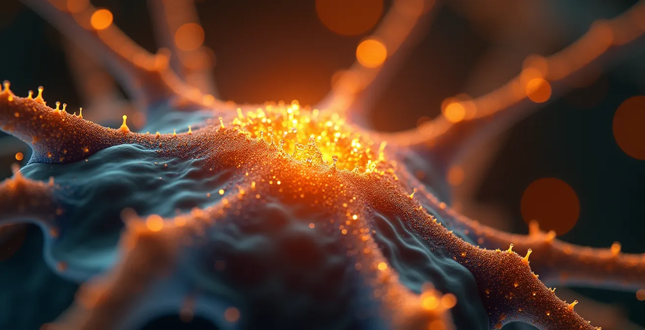 Representación visual del cerebro y la liberación de dopamina durante experiencias nostálgicas