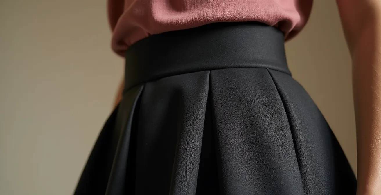 Demostración visual de la altura correcta de la cinturilla para equilibrar proporciones